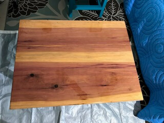 before living room table